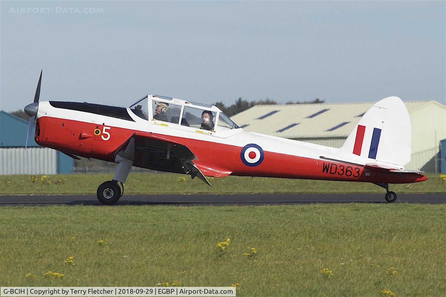 G-BCIH, 1951 De Havilland DHC-1 Chipmunk 22 C/N C1/0304, At Day 1 of 2018 Cotswold Revival