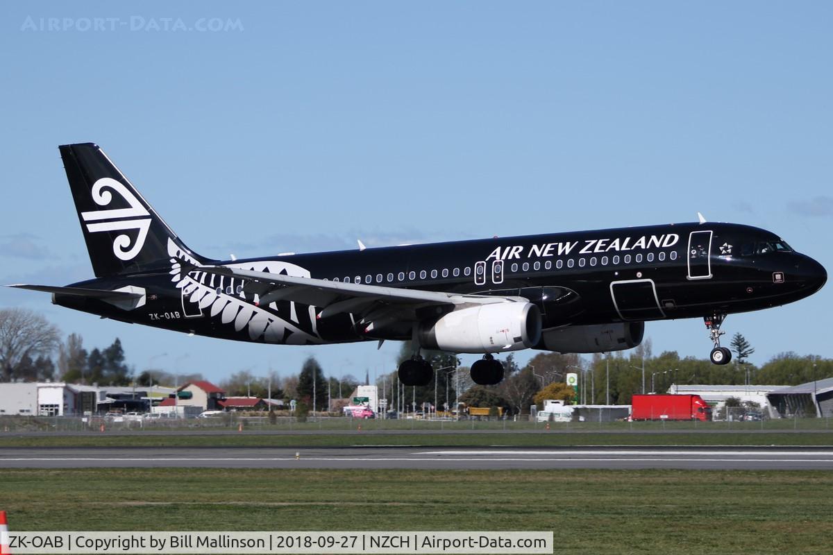 ZK-OAB, 2010 Airbus A320-232 C/N 4553, NZ543 from AKL