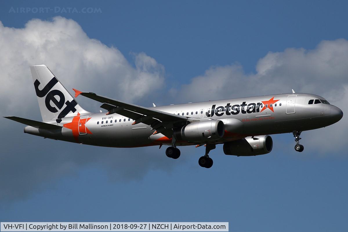 VH-VFI, 2012 Airbus A320-232 C/N 5270, JQ231 from AKL