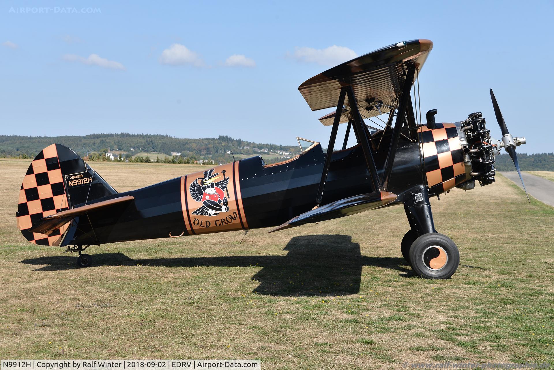 N9912H, 1943 Boeing N2S-3 Kaydet (B75N1) C/N 75-7213, Boeing B75N1 Stearman - Vintage Aircraft 'Old Crow' - 75-7213 - N9912H - 02.09.2018 - EDRV