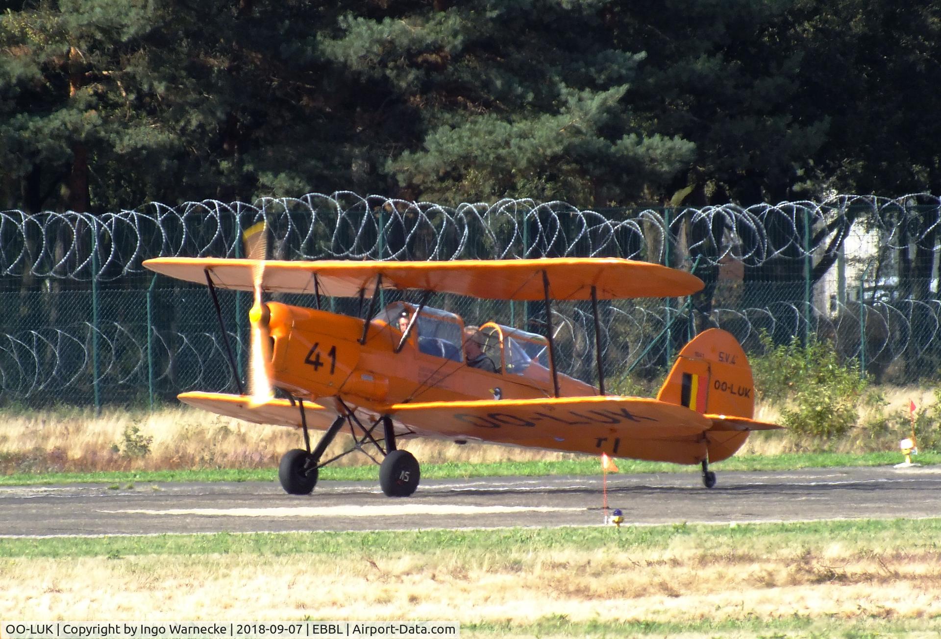 OO-LUK, Stampe-Vertongen SV-4B C/N 1183, Stampe-Vertongen SV-4B at the 2018 BAFD spotters day, Kleine Brogel airbase