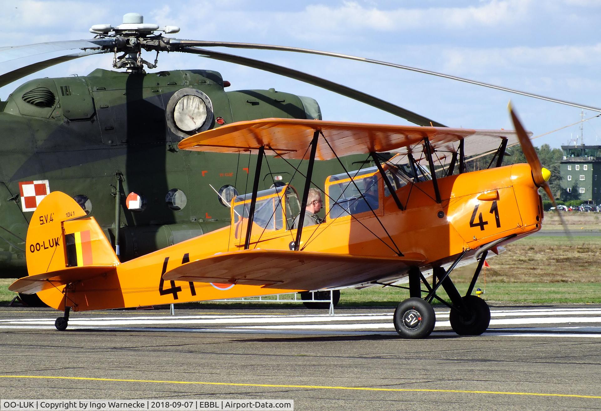 OO-LUK, Stampe-Vertongen SV-4B C/N 1183, Stampe-Vertongen SV-4B at the 2018 BAFD spotters day, Kleine Brogel airbase