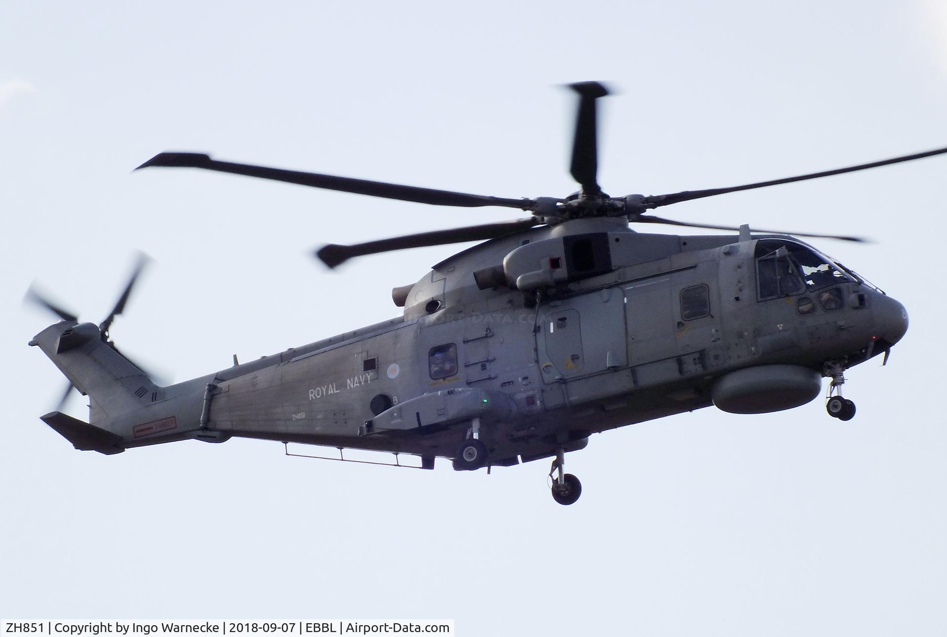 ZH851, 2001 AgustaWestland EH-101 Merlin HM.2 C/N 50127/RN31/MCSP22, AgustaWestland EH101 Merlin HM2 of the Royal Navy at the 2018 BAFD spotters day, Kleine Brogel airbase