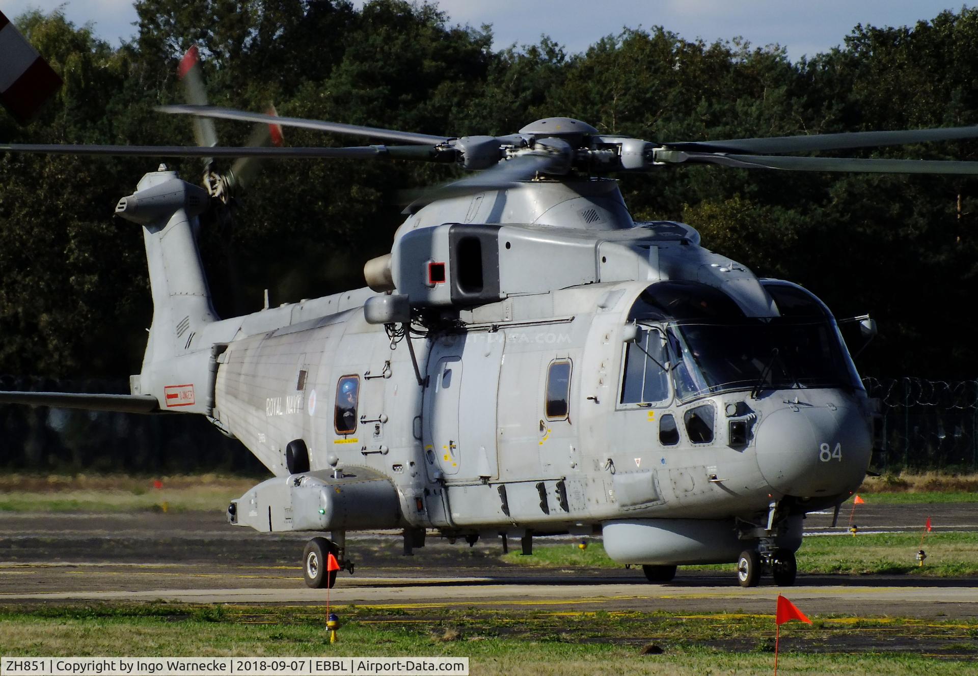 ZH851, 2001 AgustaWestland EH-101 Merlin HM.2 C/N 50127/RN31/MCSP22, AgustaWestland EH101 Merlin HM2 of the Royal Navy at the 2018 BAFD spotters day, Kleine Brogel airbase
