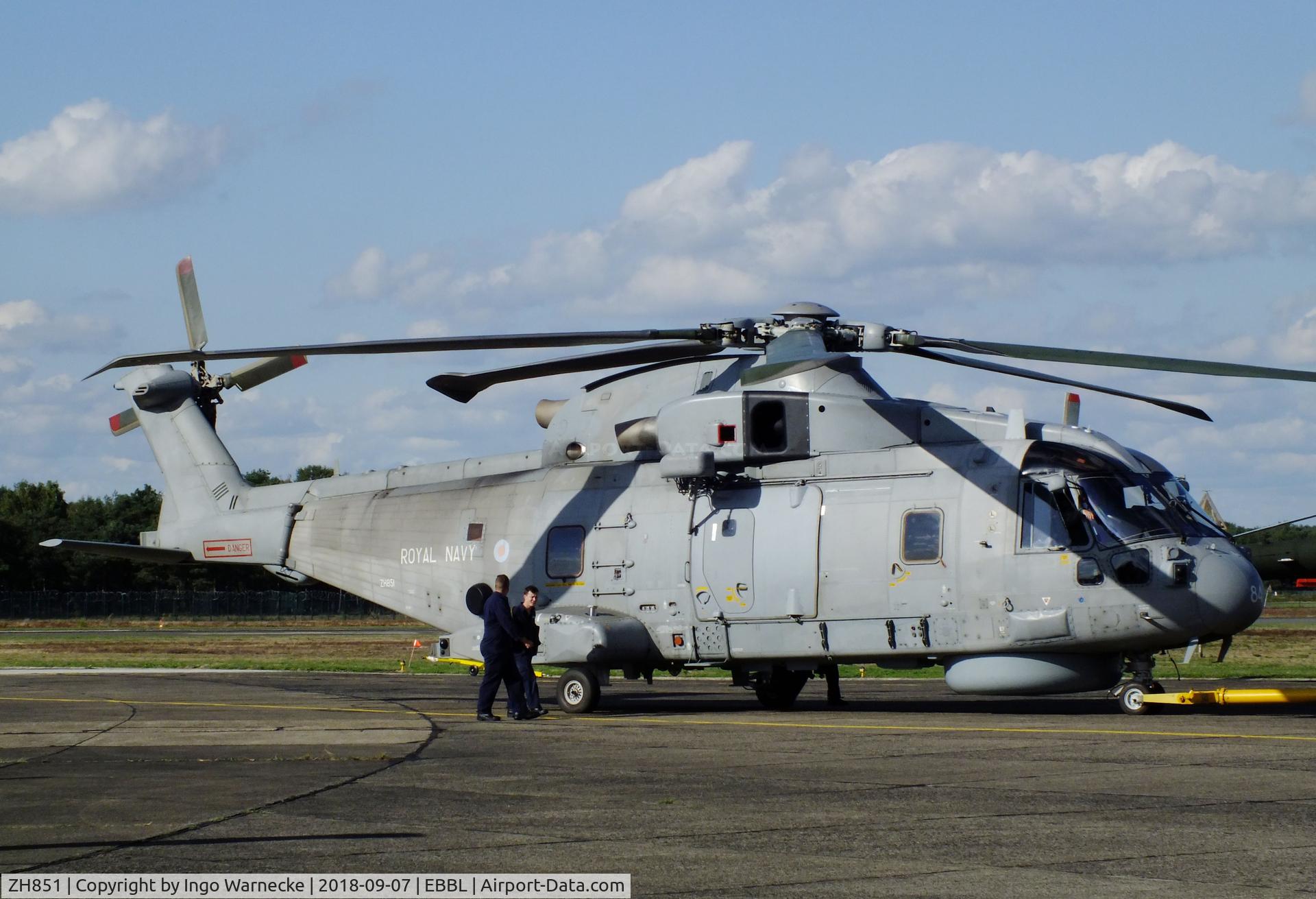 ZH851, 2001 AgustaWestland EH-101 Merlin HM.2 C/N 50127/RN31/MCSP22, AgustaWestland EH101 Merlin HM2 of the Royal Navy at the 2018 BAFD spotters day, Kleine Brogel airbase