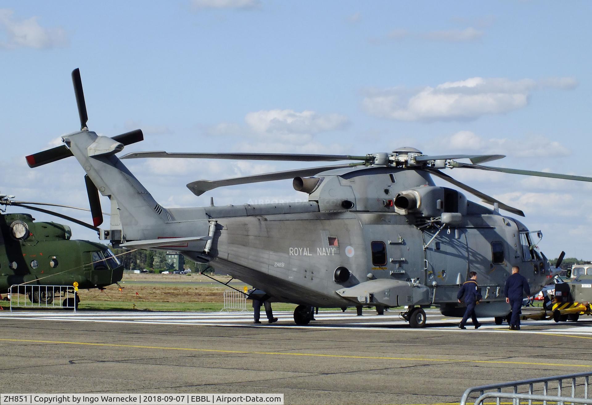 ZH851, 2001 AgustaWestland EH-101 Merlin HM.2 C/N 50127/RN31/MCSP22, AgustaWestland EH101 Merlin HM2 of the Royal Navy at the 2018 BAFD spotters day, Kleine Brogel airbase