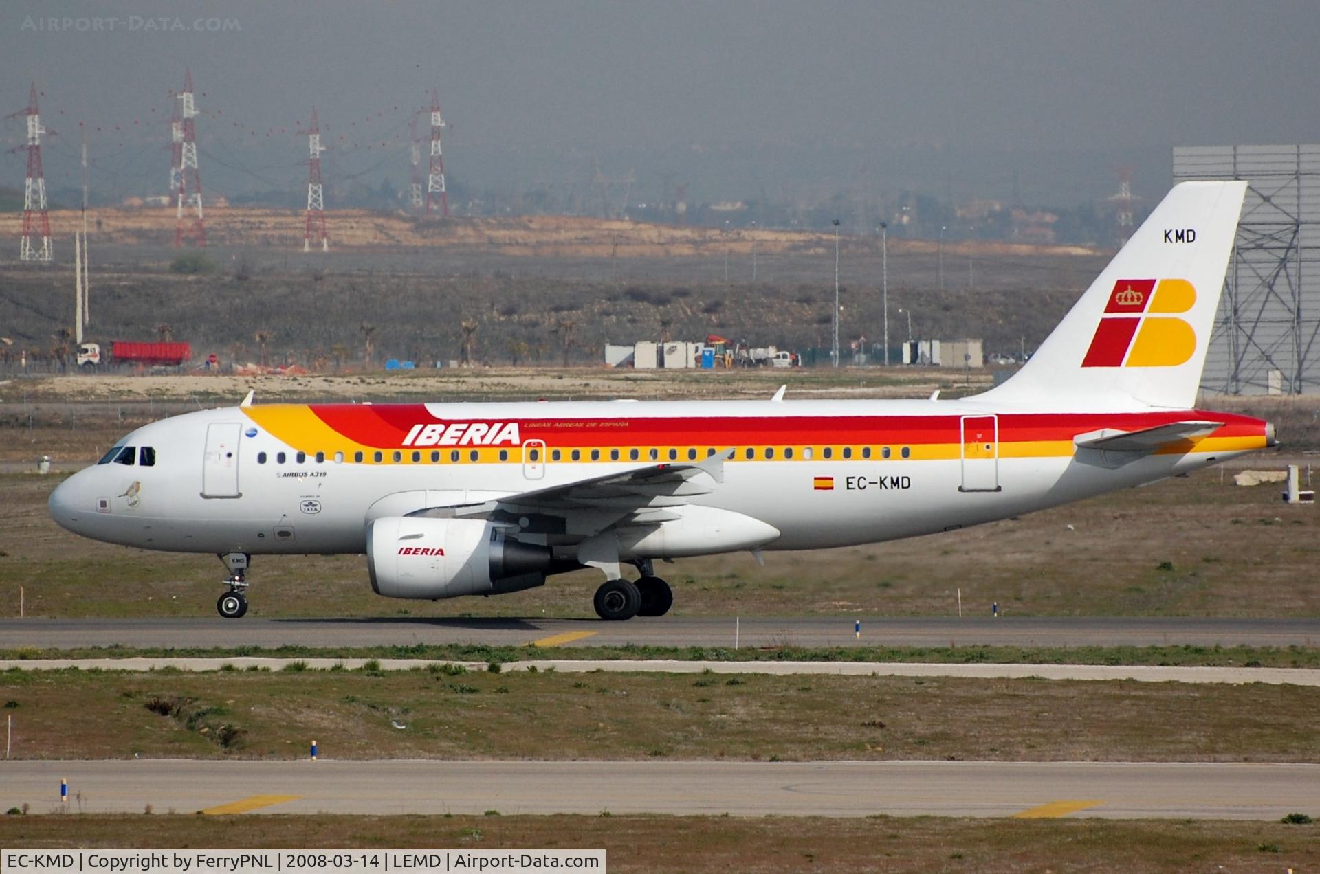 EC-KMD, 2008 Airbus A319-111 C/N 3380, Iberia A319
