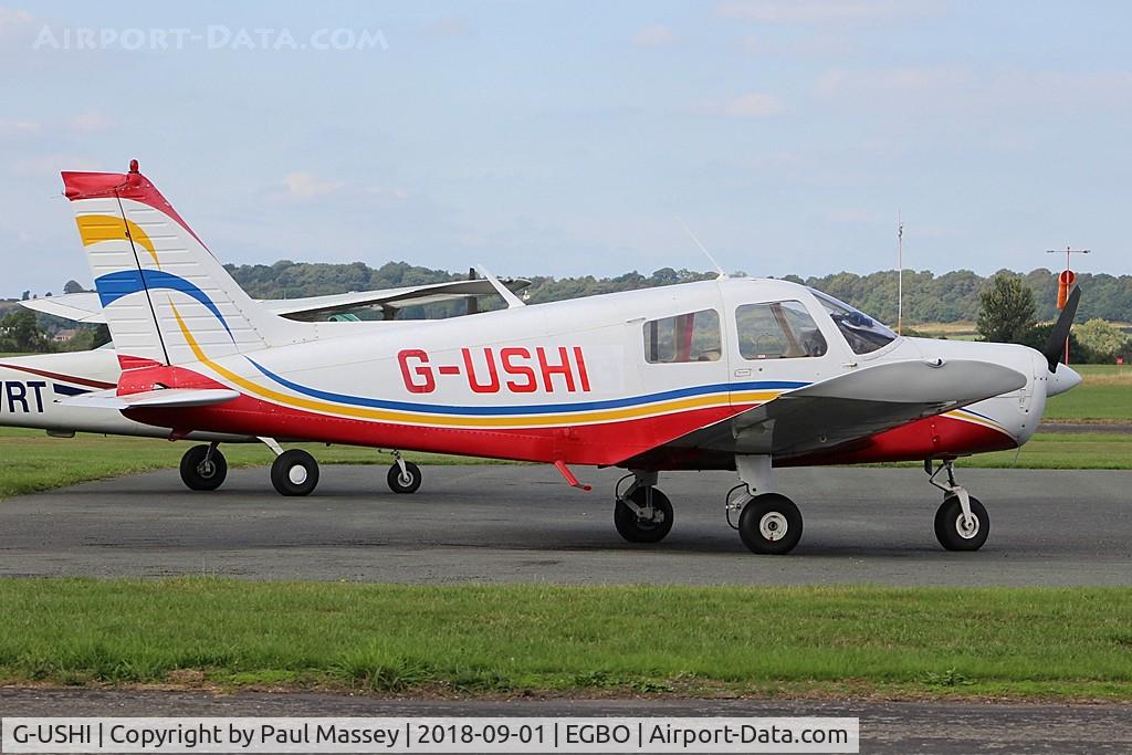 G-USHI, 1976 Piper PA-28-140 Cherokee Cruiser C/N 28-7625188, Visiting Aircraft. Ex:-G-BZWG,N9656K.