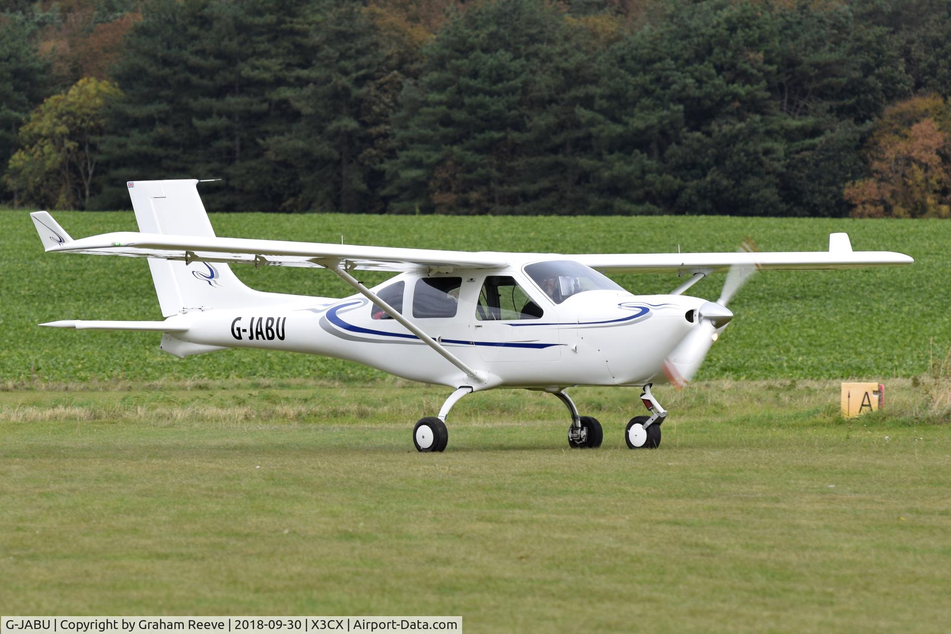 G-JABU, 2006 Jabiru J430 C/N PFA 336-14515, Just landed at Northrepps.