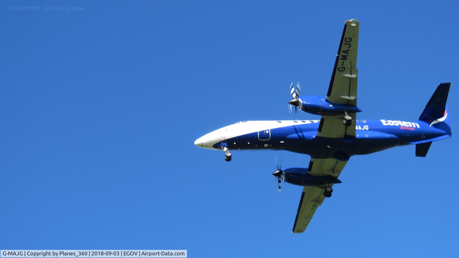 G-MAJG, 1993 British Aerospace Jetstream 41 C/N 41009, Landing at RAF Valley