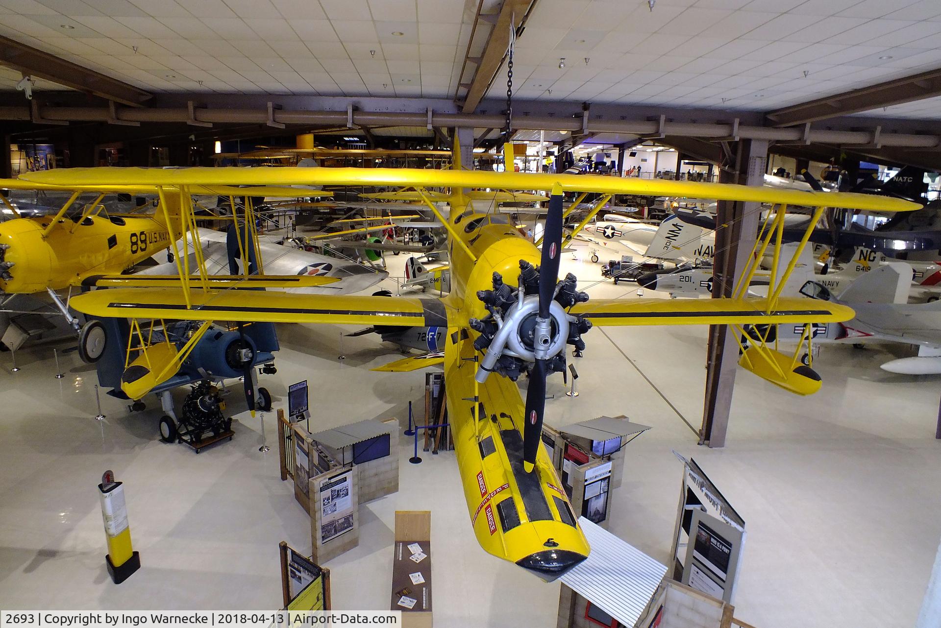 2693, Naval Aircraft Factory N3N-3 C/N Not found 2693, Naval Aircraft Factory N3N-3 'Yellow Peril' on float at the NMNA, Pensacola FL