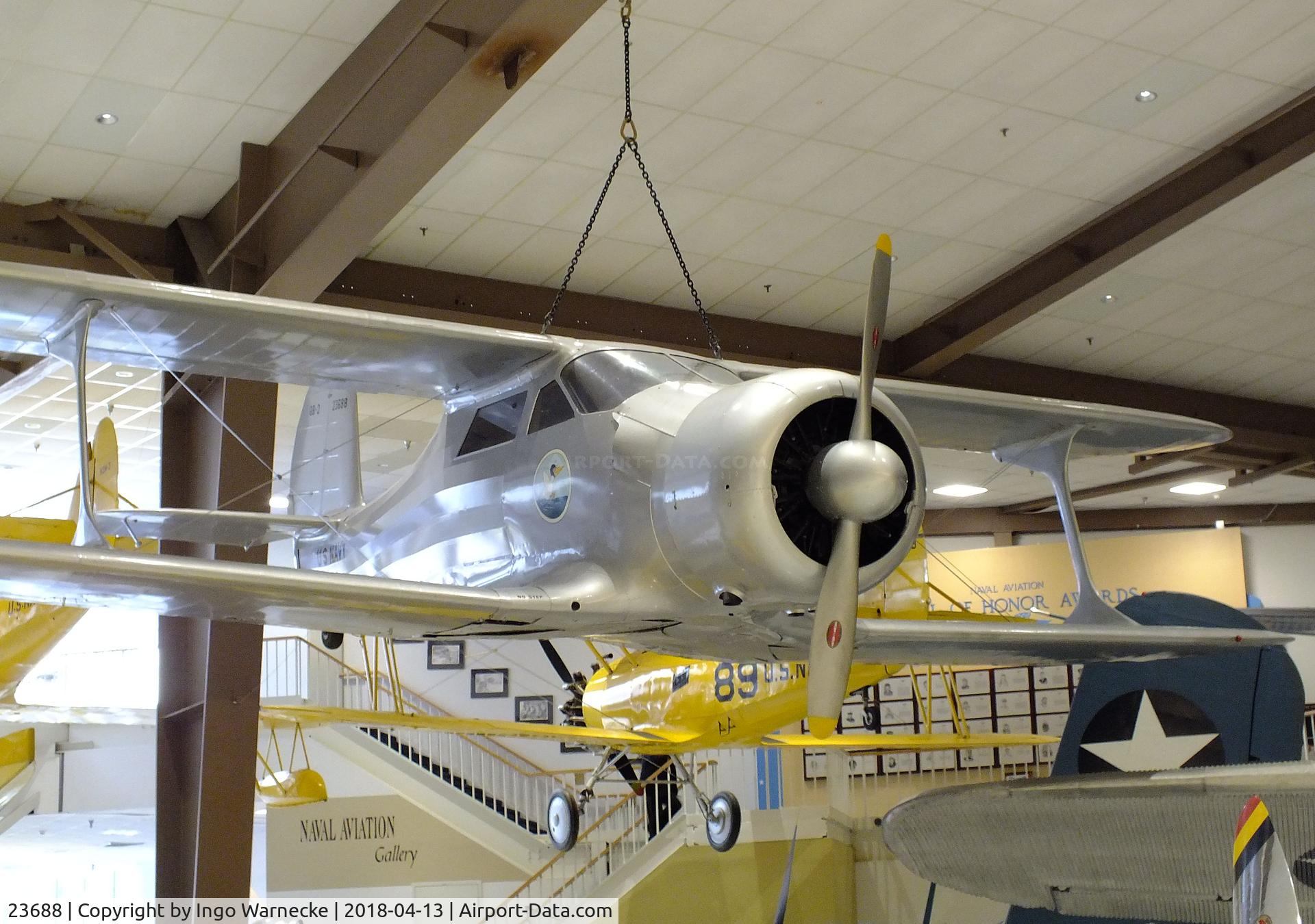 23688, 1944 Beech GB-2 Traveller (D17S) C/N 6700, Beechcraft GB-2 Traveller (D17S Staggerwing) at the NMNA, Pensacola FL