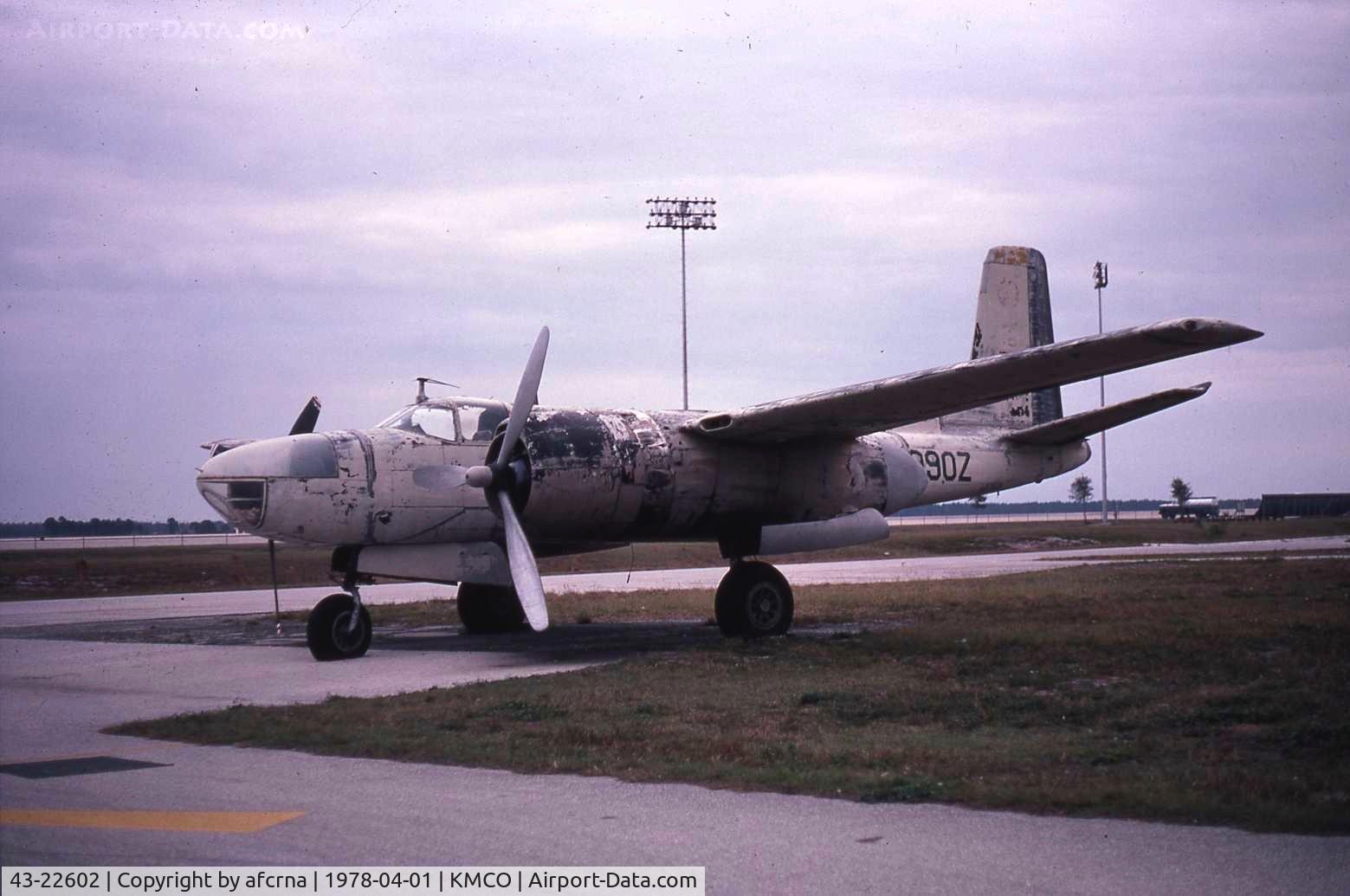 43-22602, 1943 Douglas A-26C Invader C/N 18749, WEARS N9990Z, AT THE NOW DEFUNCT WINGS & WHEELS MUSEUM, ORLANDO
