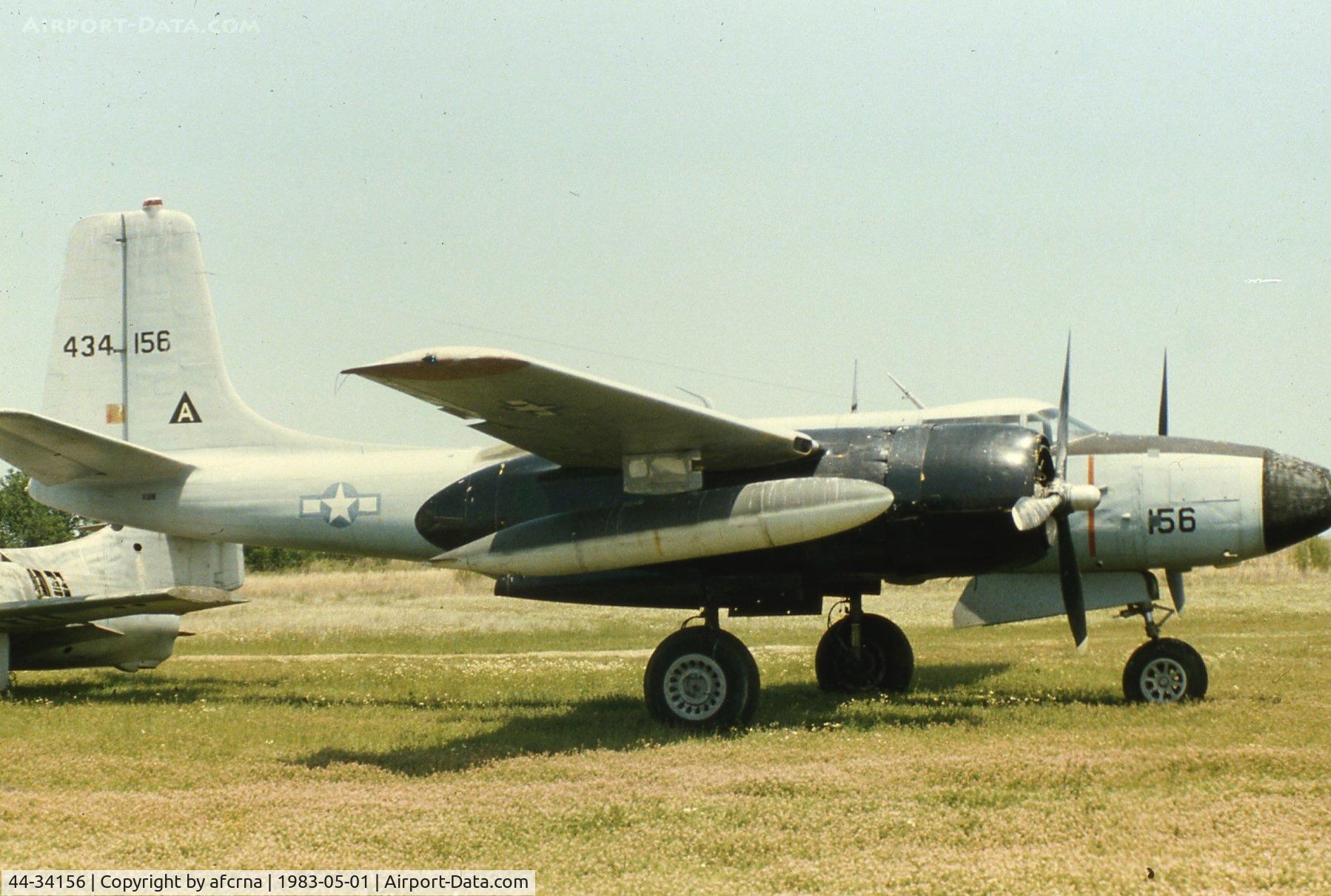 44-34156, 1944 DOUGLAS A-26B-45-DL Invader C/N 27435, STORED AT PARIS, TX, PRIOR TO RESTORATION