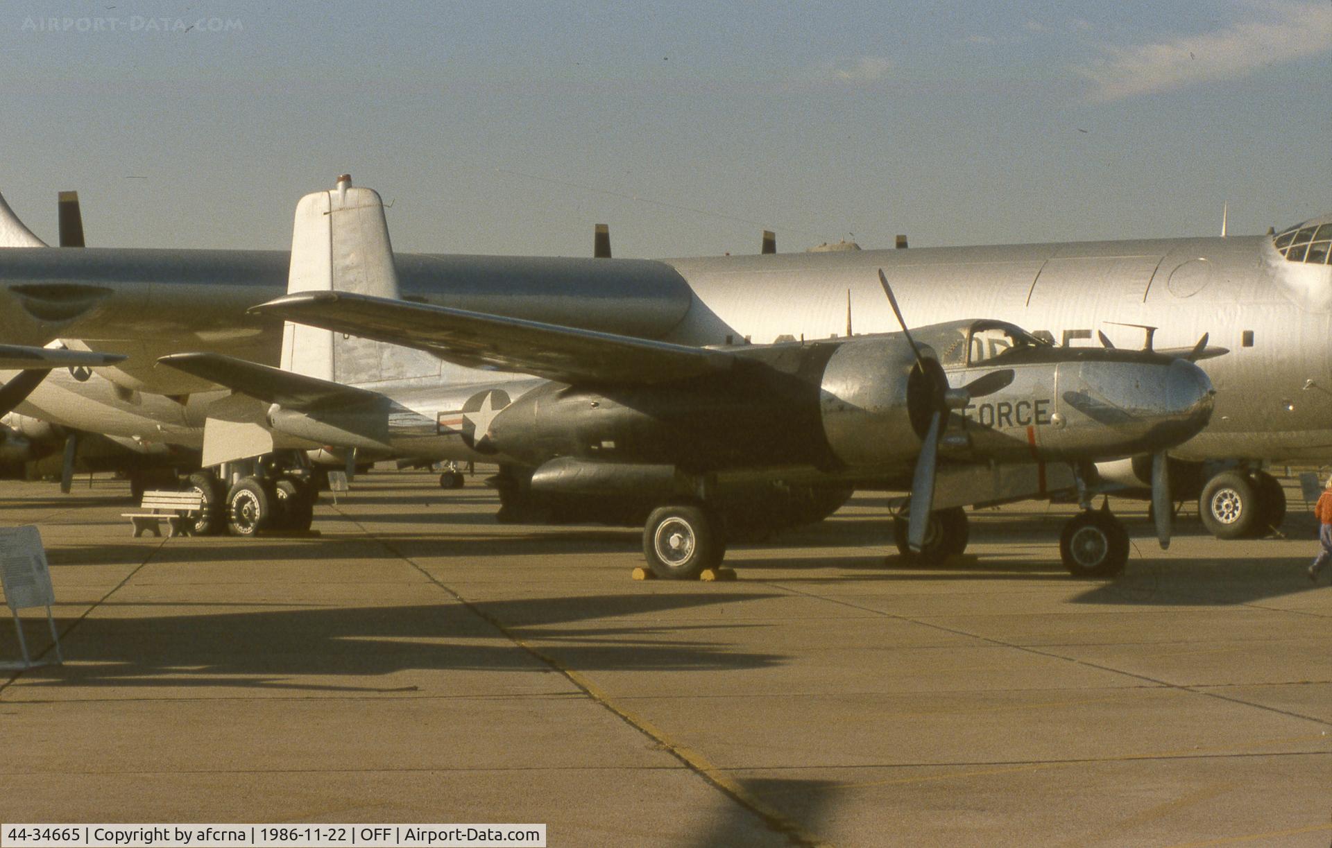 44-34665, 1944 Douglas A-26B Invader C/N 27944, SAC MUSEUM, BELLEVUE, NEBRASKA