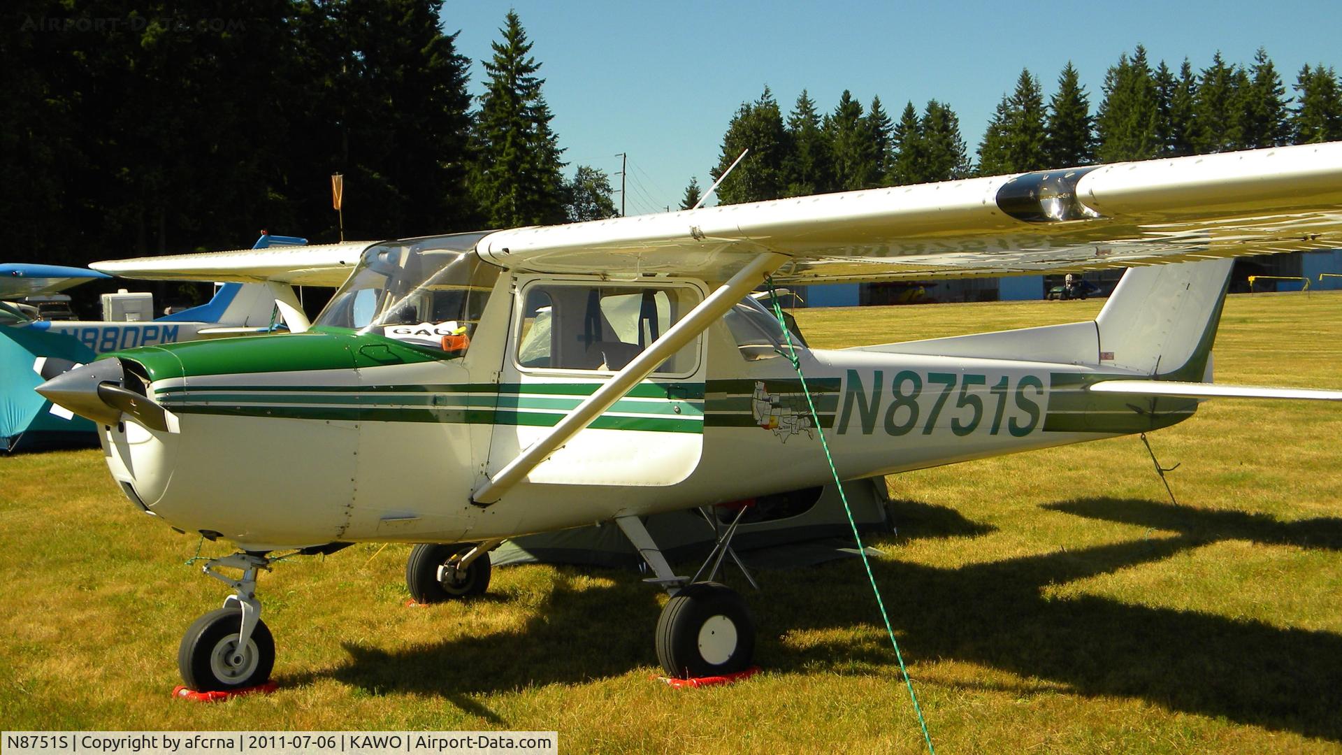 N8751S, 1966 Cessna 150F C/N 15062051, ARLINGTON EAA FLY-IN
