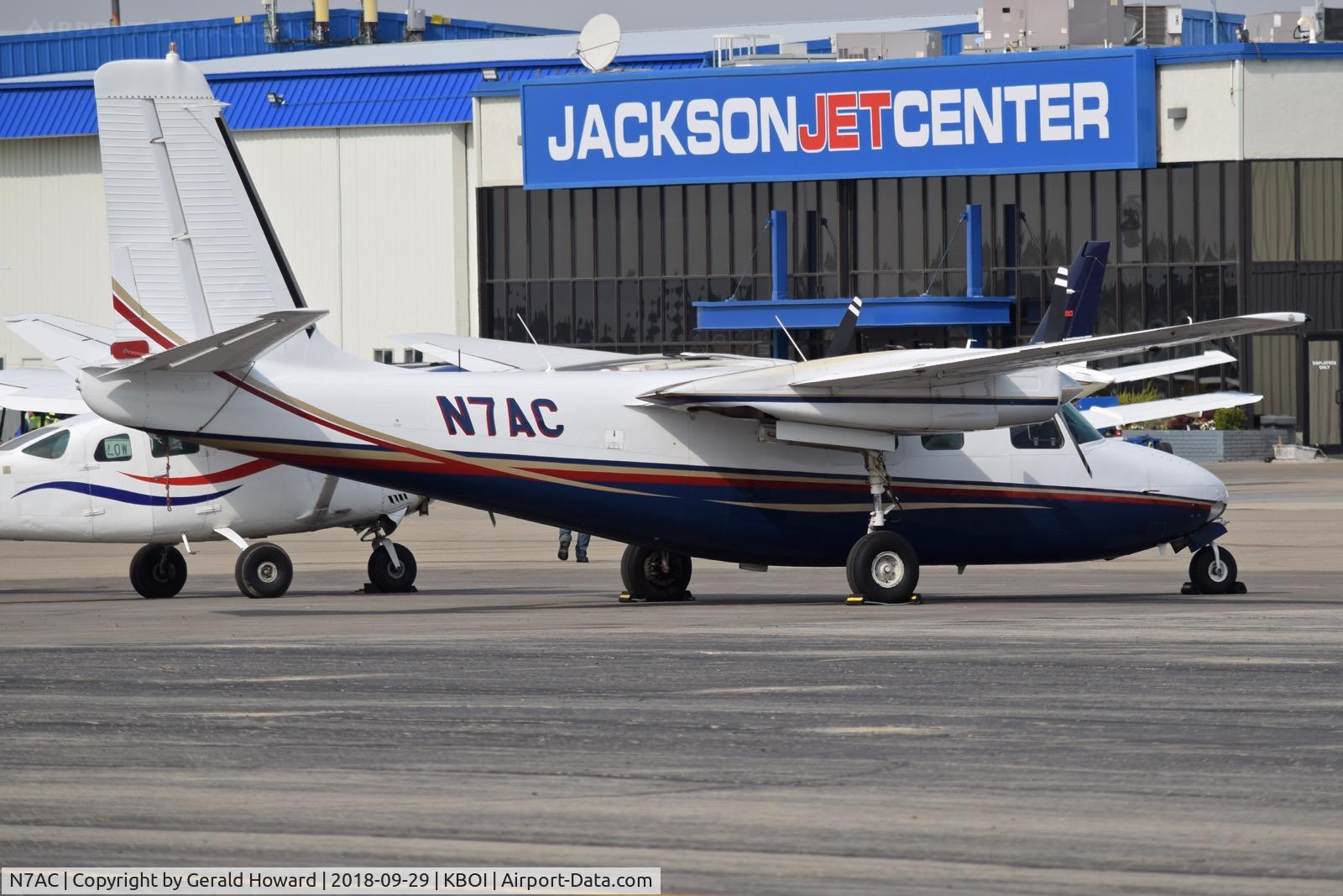 N7AC, 1961 Aero Commander 500B Commander C/N 500B-1013-34, Parked on the north GA ramp.