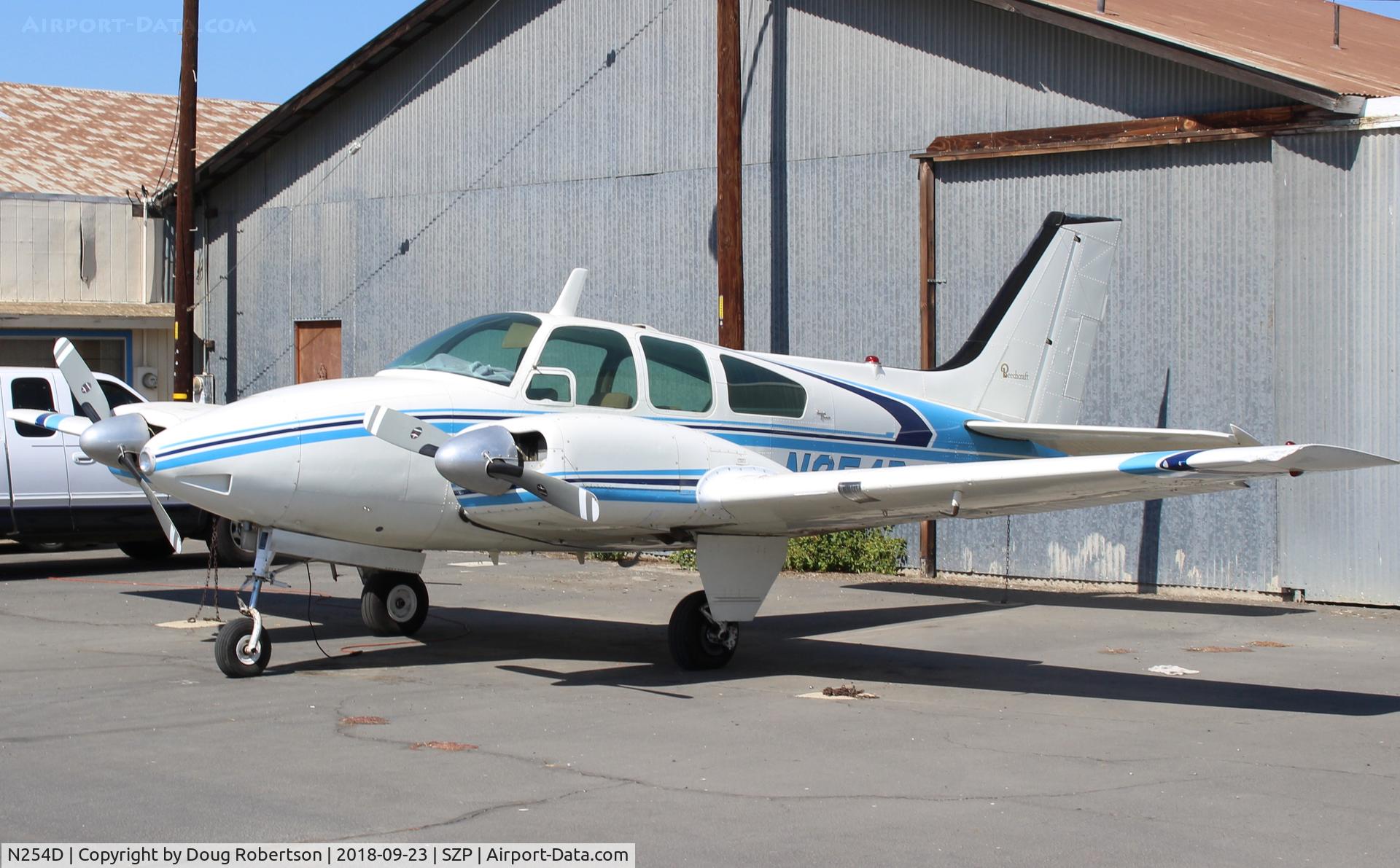 N254D, 1962 Beech 95-A55 Baron C/N TC-339, 1962 Beech 95-A55 Baron, two Continental IO-470-L 260 hp each