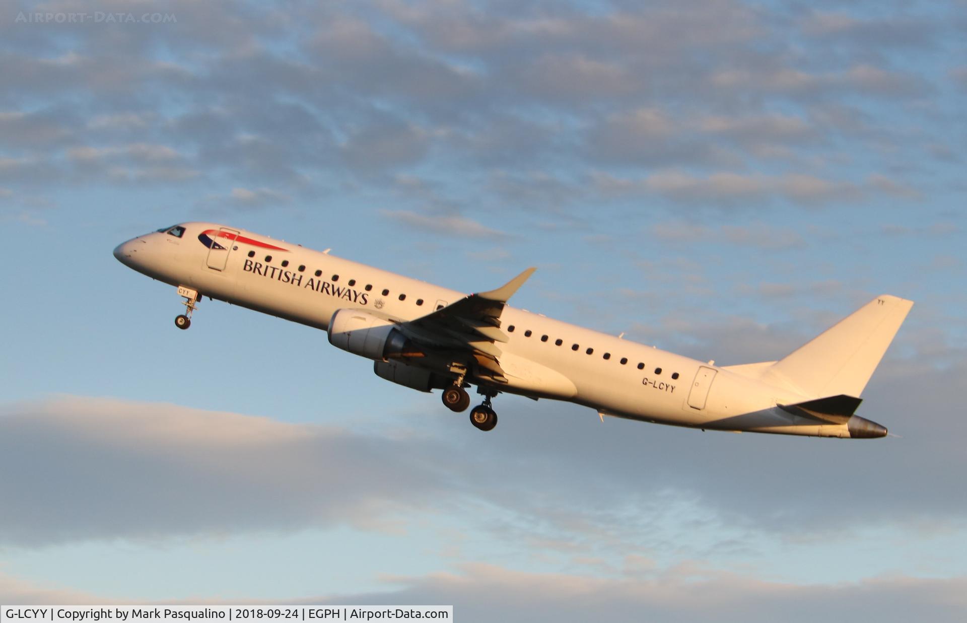 G-LCYY, 2008 Embraer 190LR (ERJ-190-100LR) C/N 19000189, ERJ-190-100LR