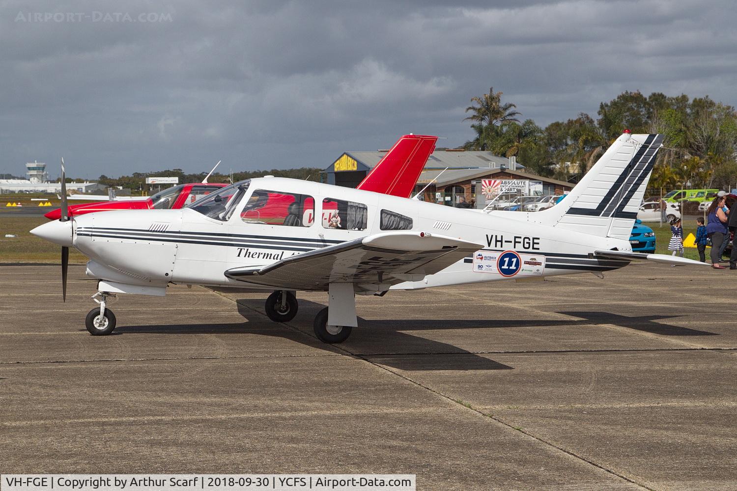 VH-FGE, 1978 Piper PA-28R-201T Cherokee Arrow III C/N 28R-7803336, Coffs Harbour Airport 2018
