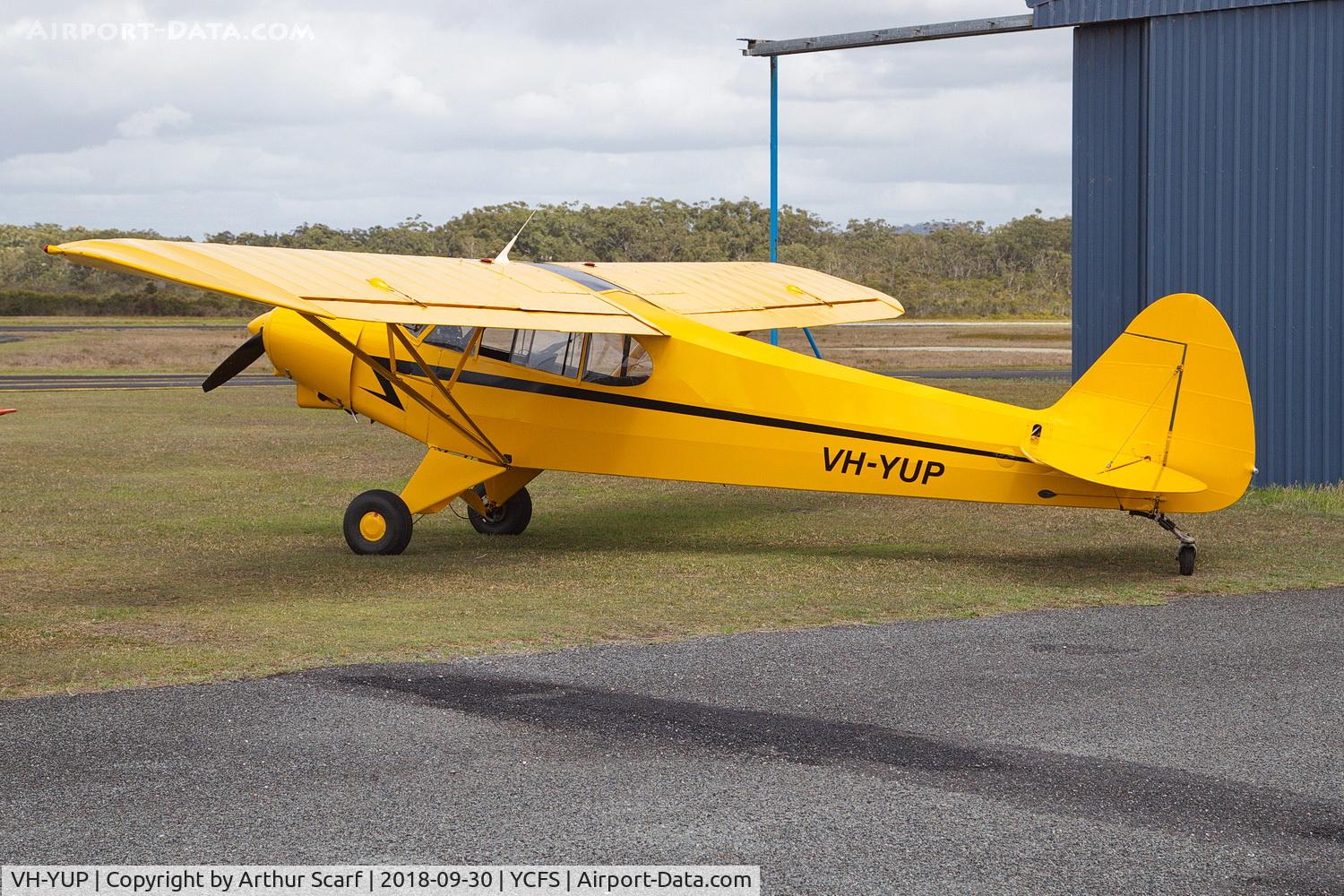 VH-YUP, 1982 Aerospatiale AS-355F-1 Ecureuil 2 C/N 5158, Coffs Harbour Airport 2018
