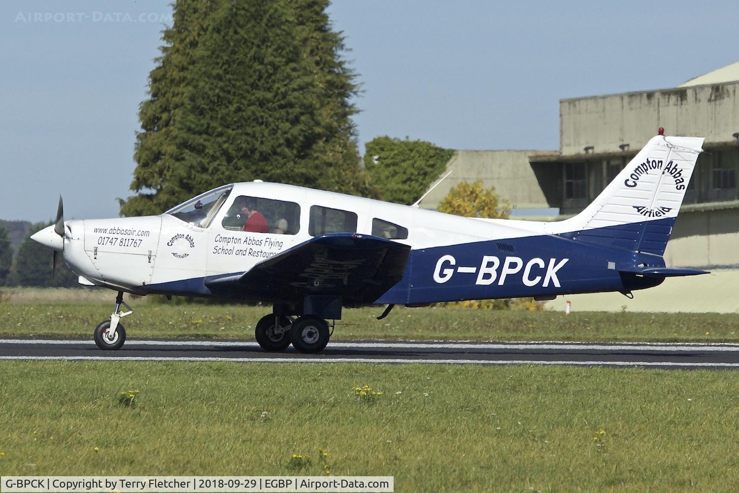 G-BPCK, 1980 Piper PA-28-161 Cherokee Warrior II C/N 28-8016279, During 2018 Cotswold Revival at Kemble