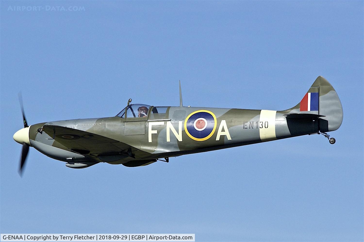 G-ENAA, 2013 Supermarine Aircraft Spitfire Mk.26B C/N LAA 324-15097, During 2018 Cotswold Revival at Kemble