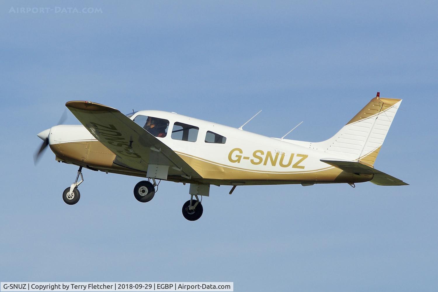 G-SNUZ, 1983 Piper PA-28-161 Cherokee Warrior II C/N 28-8416021, During 2018 Cotswold Revival at Kemble