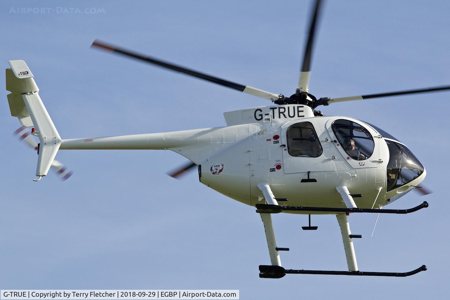 G-TRUE, 1992 Hughes 369E C/N 0490E, During 2018 Cotswold Revival at Kemble