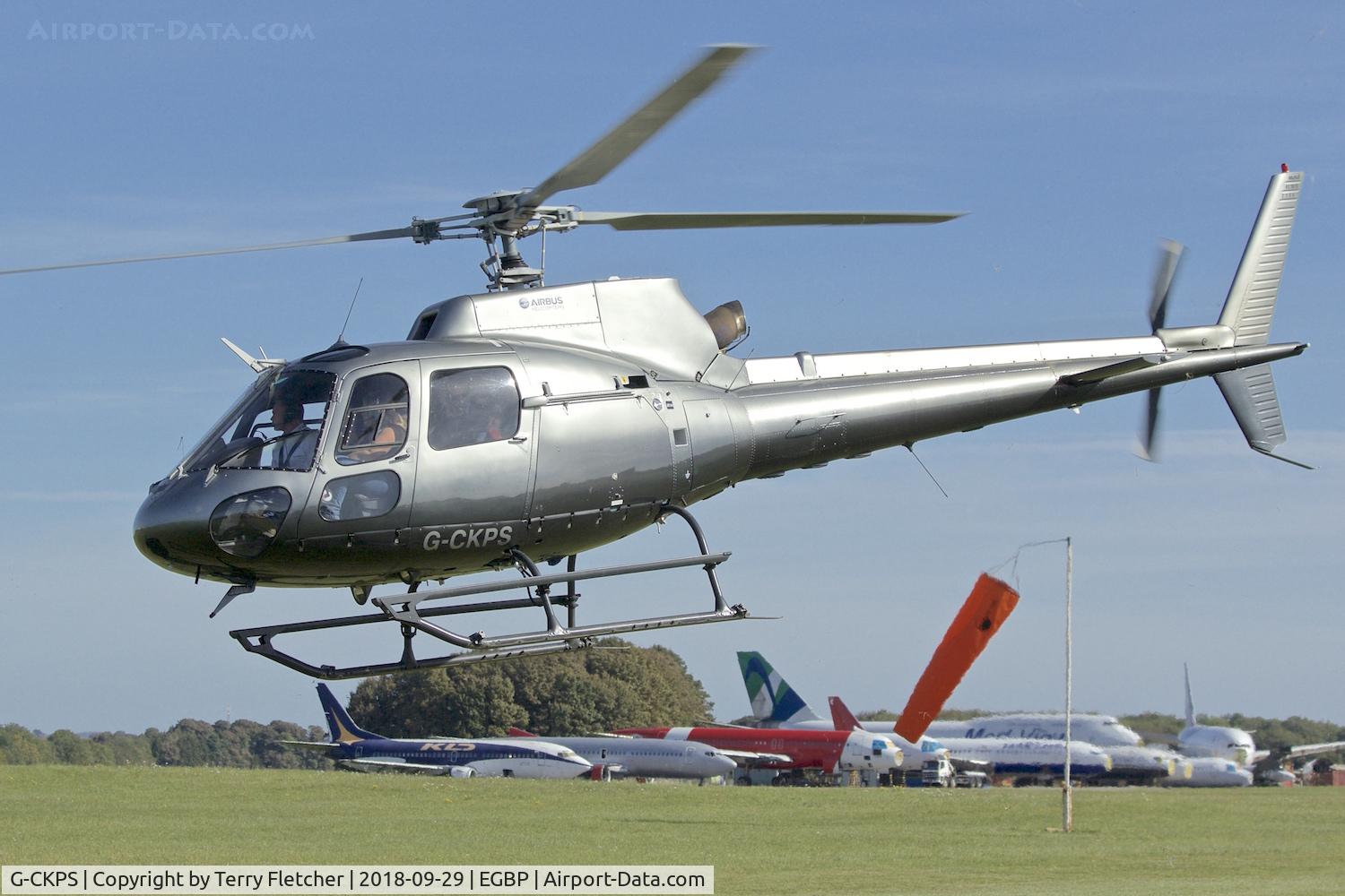G-CKPS, Aerospatiale AS-350B-2 Ecureuil C/N 2109, During 2018 Cotswold Revival at Kemble