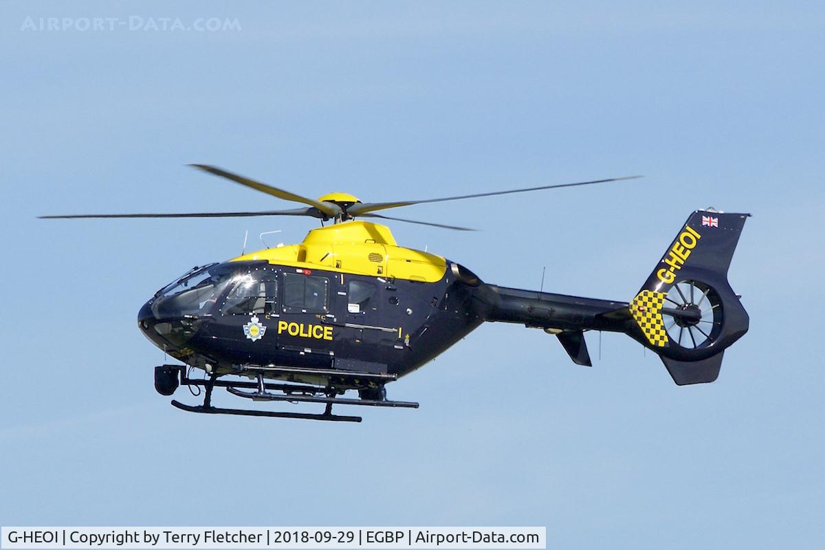 G-HEOI, 2009 Eurocopter EC-135P-2+ C/N 0825, During 2018 Cotswold Revival at Kemble