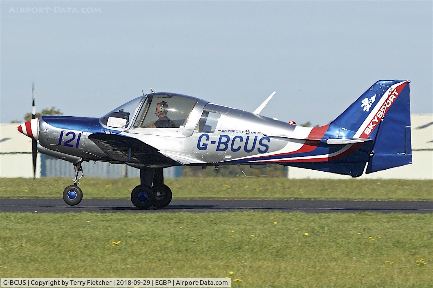 G-BCUS, 1975 Scottish Aviation Bulldog Series 120 Model 122 C/N BH120/373, During 2018 Cotswold Revival at Kemble