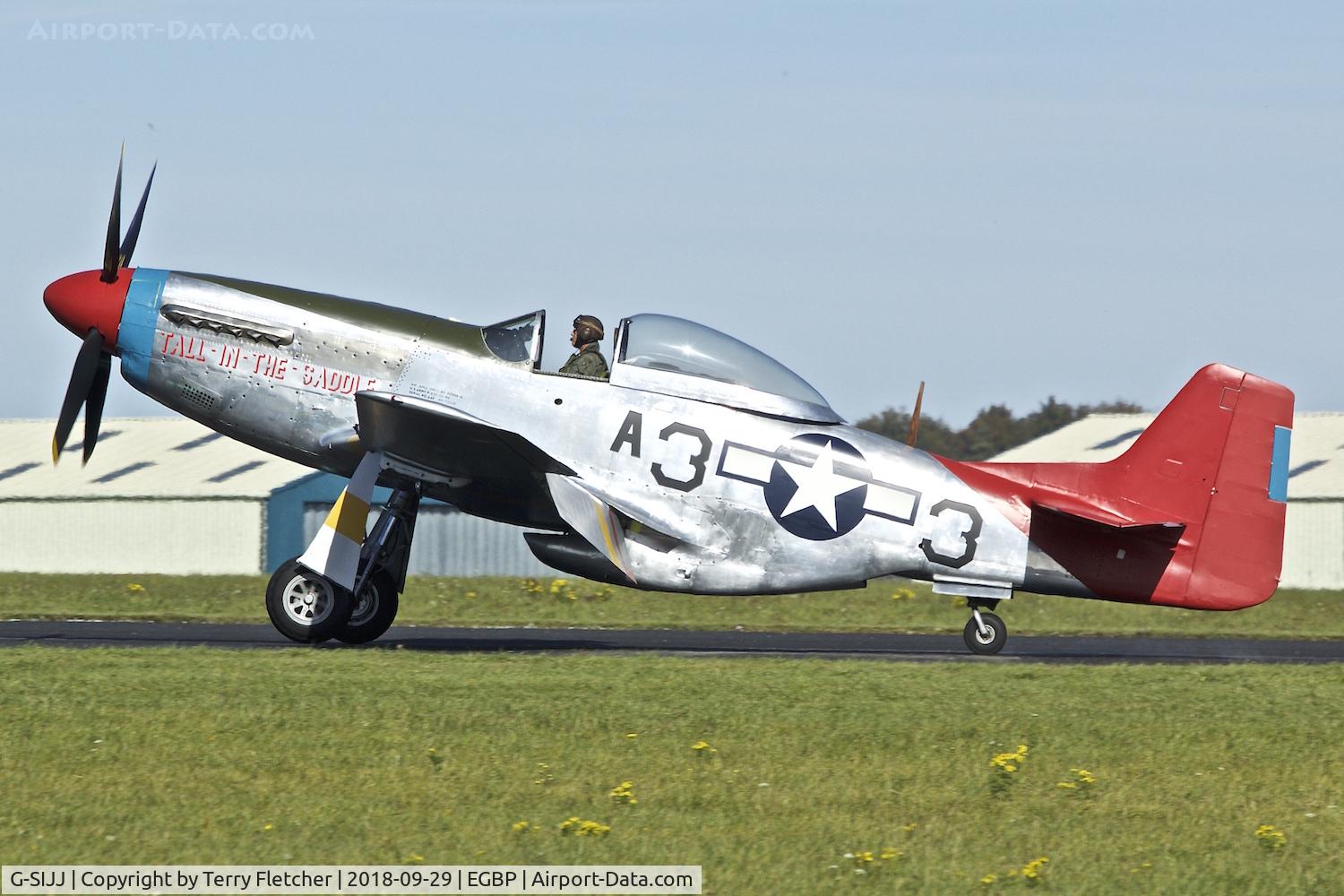 G-SIJJ, 1944 North American P-51D Mustang C/N 122-31894 (44-72035), During 2018 Cotswold Revival at Kemble