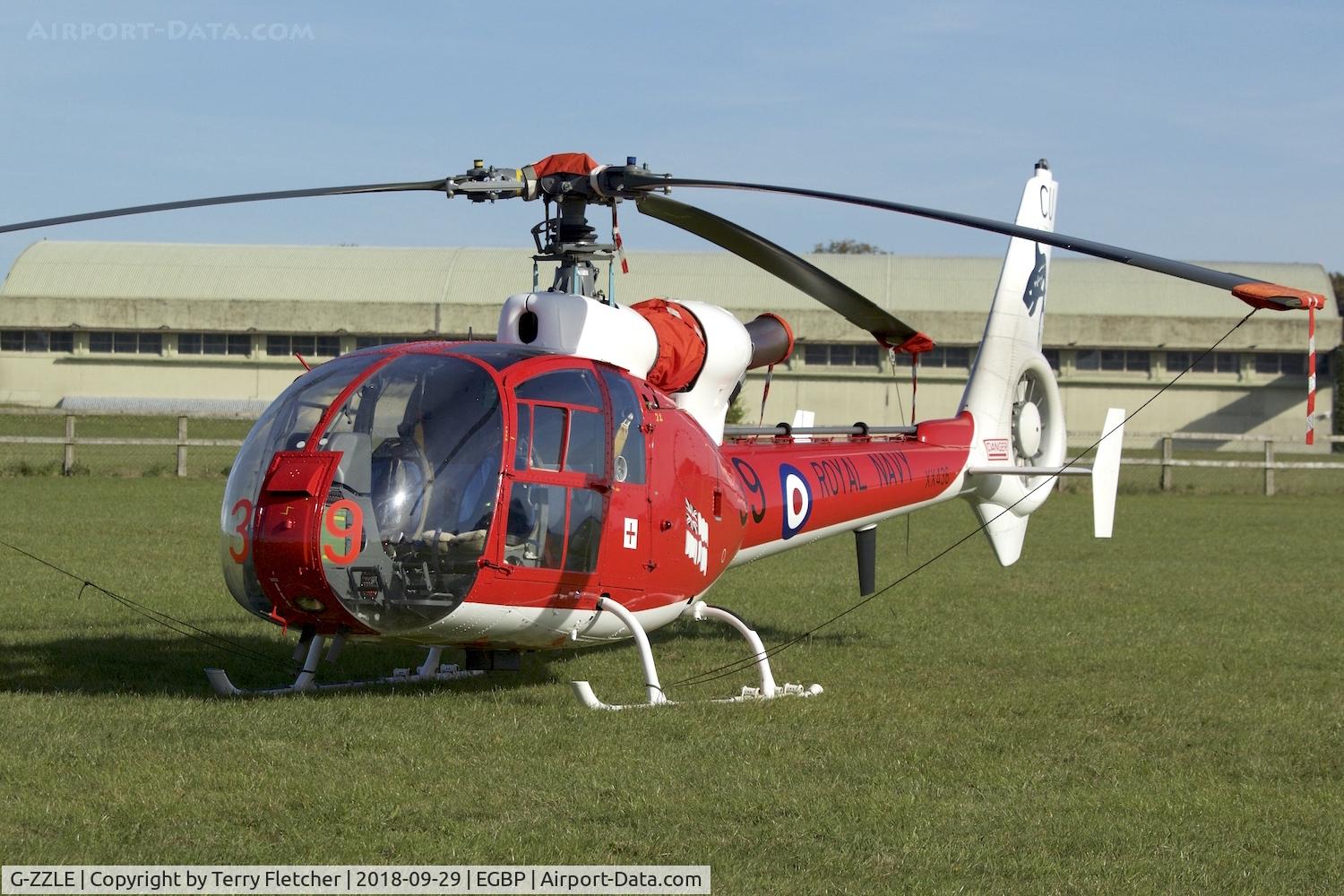 G-ZZLE, 1976 Westland SA-341C Gazelle HT2 C/N WA1402, During 2018 Cotswold Revival at Kemble