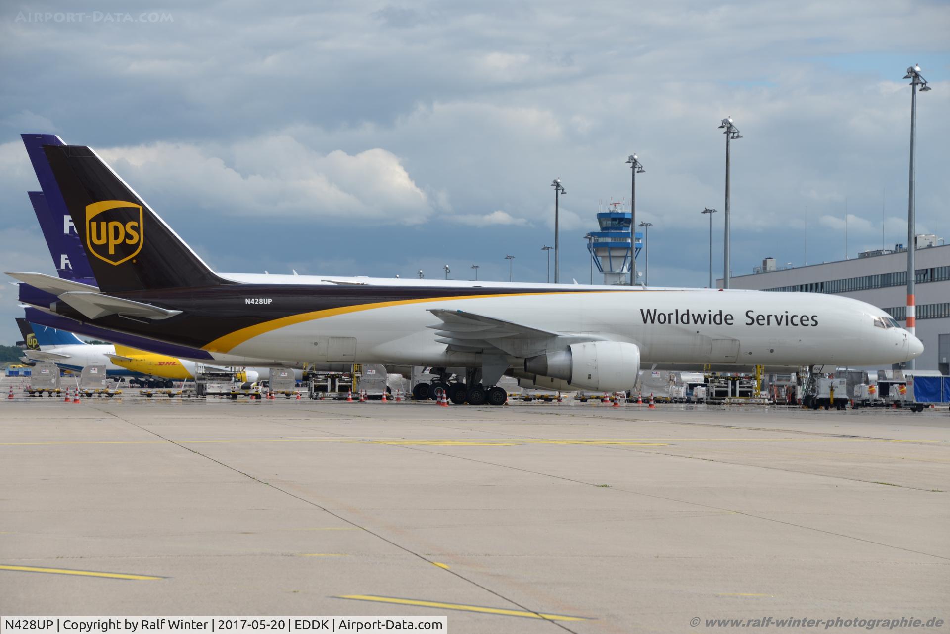 N428UP, 1992 Boeing 757-24APF C/N 25459, Boeing 757-24APF - 5X UPS United Parcel Service - 225459 - N428UP - 20.05.2017 - CGN