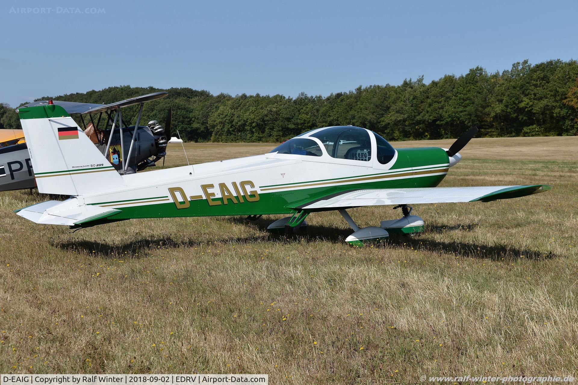 D-EAIG, 1972 Bolkow Bo-209 Monsun C/N 191, Boelkow BO-209 Monsun 160RV - Private - 191 - D-EAIG - 02.09.2018 - EDRV