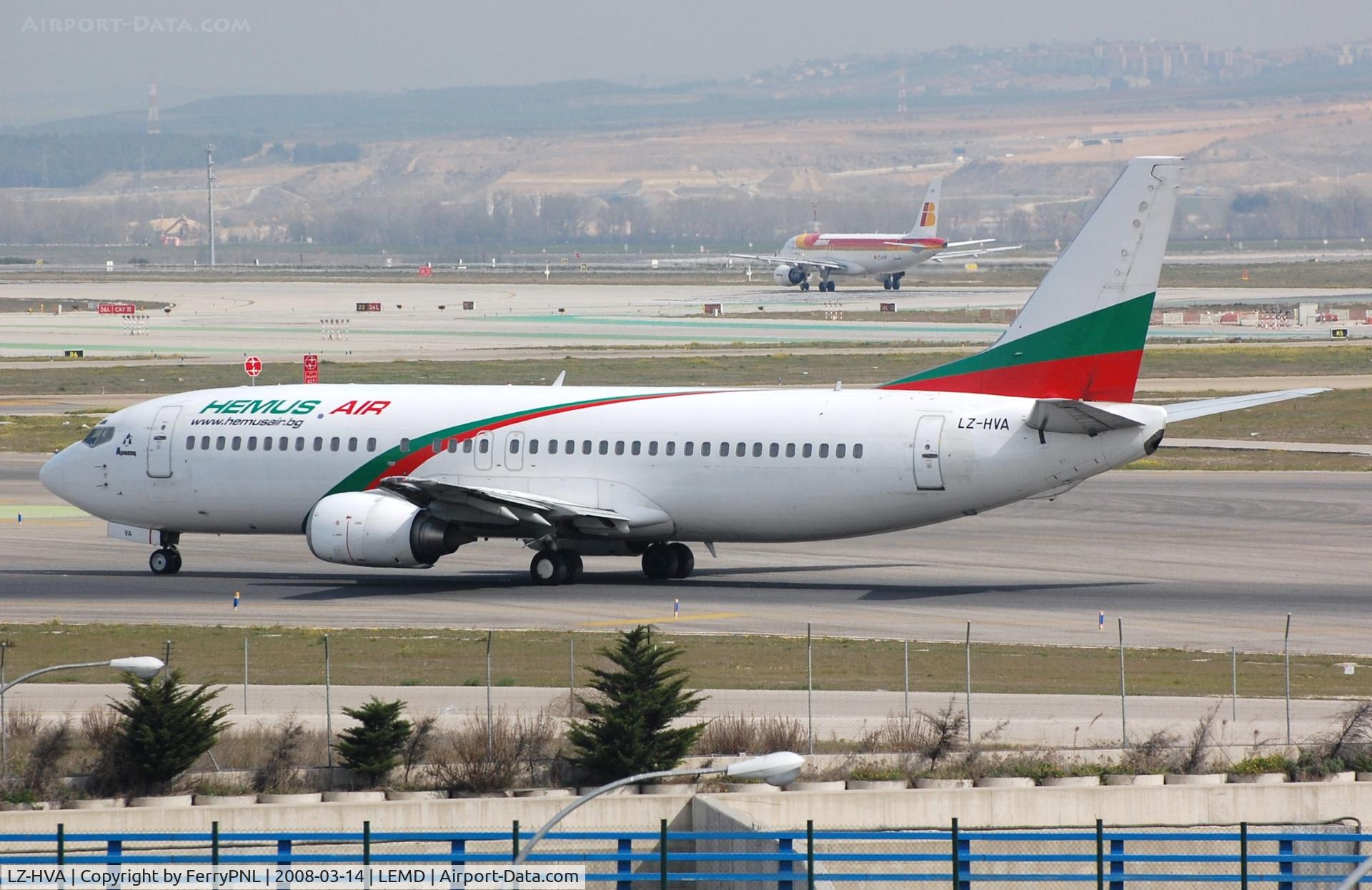 LZ-HVA, 1992 Boeing 737-4Y0 C/N 26066, Hemus Air B734. Aircraft still operational with Blue Air.