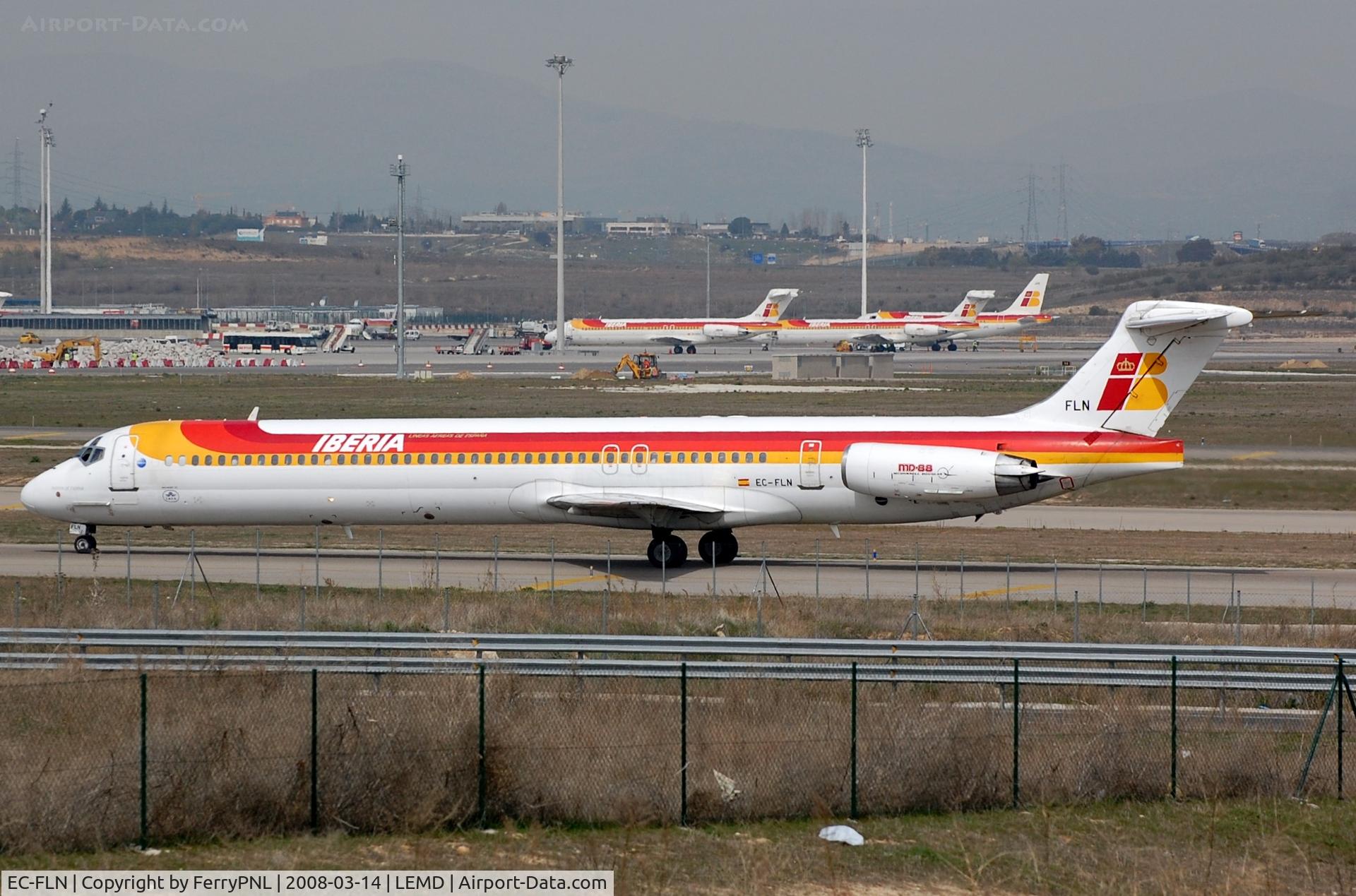 EC-FLN, 1992 McDonnell Douglas MD-88 C/N 53303, Iberia MD88 stored in MAD since 2008
