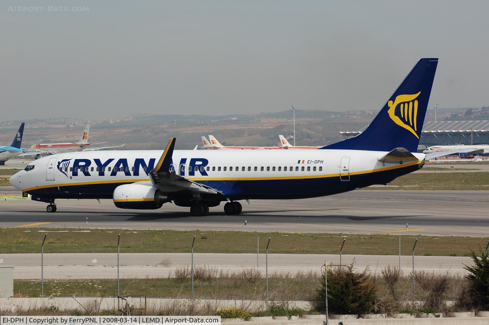 EI-DPH, 2007 Boeing 737-8AS C/N 33624, Ryanair B738