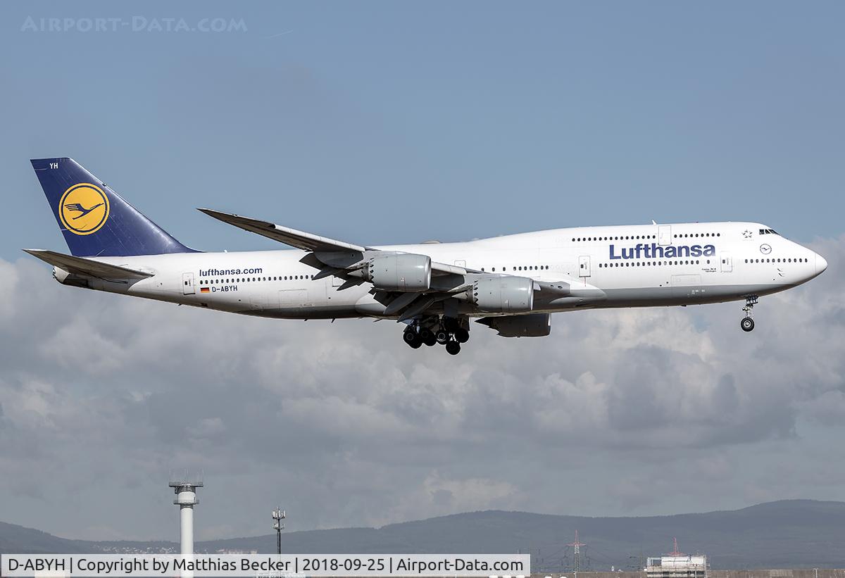 D-ABYH, 2013 Boeing 747-830 C/N 37832, D-ABYH