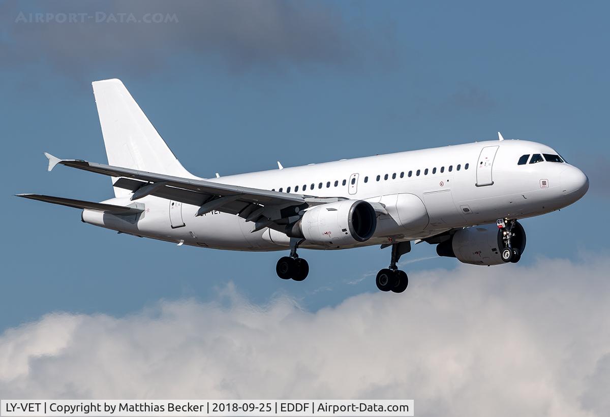 LY-VET, 2002 Airbus A319-112 C/N 1778, LY-VET
