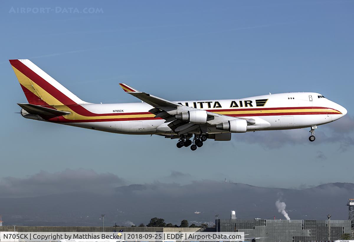 N705CK, 2001 Boeing 747-4B5F/SCD C/N 26413, N705CK