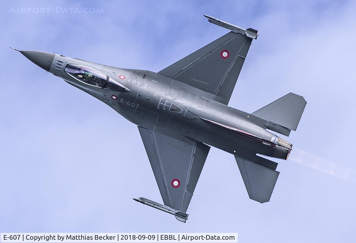 E-607, 1982 SABCA F-16AM Fighting Falcon C/N 6F-42, E-607
