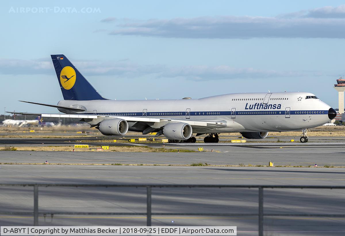 D-ABYT, 2015 Boeing 747-830 C/N 37844, D-ABYT