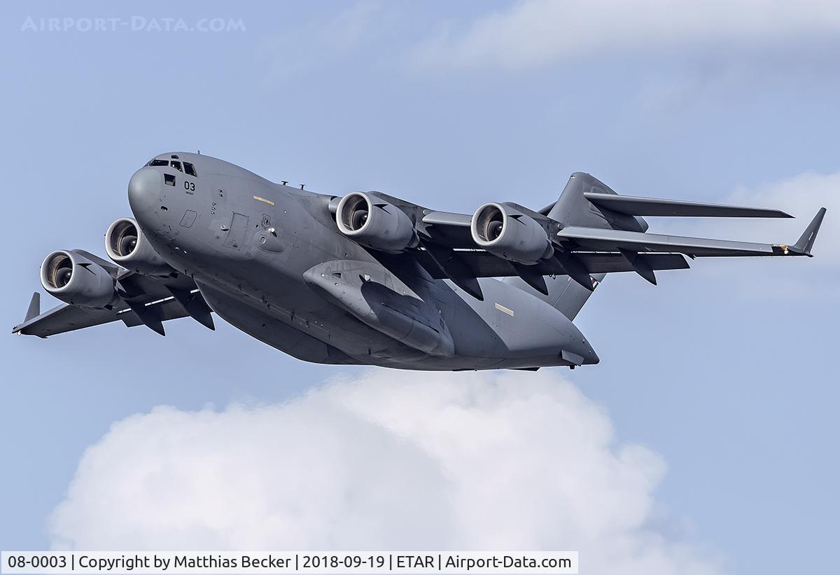08-0003, 2009 Boeing C-17A Globemaster III C/N F-211/SAC-3, 08-0003
