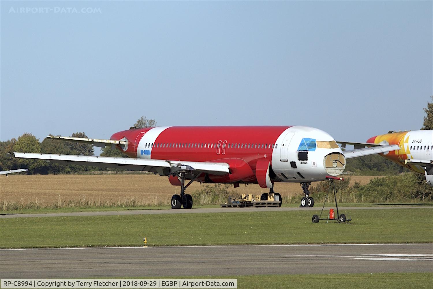 RP-C8994, 1997 Airbus A320-232 C/N 743, With Air Salvage International for parting out at Cotswold Airport  Kemble , UK