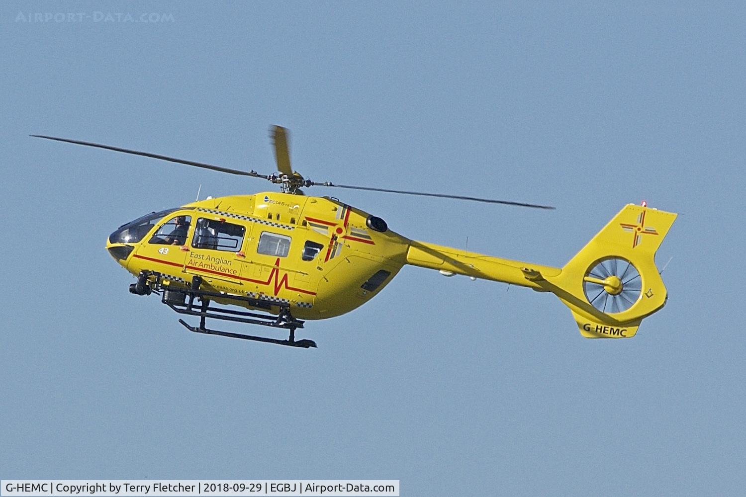 G-HEMC, 2014 Airbus Helicopters EC-145T-2 (BK-117D-2) C/N 20012, At Staverton Airport