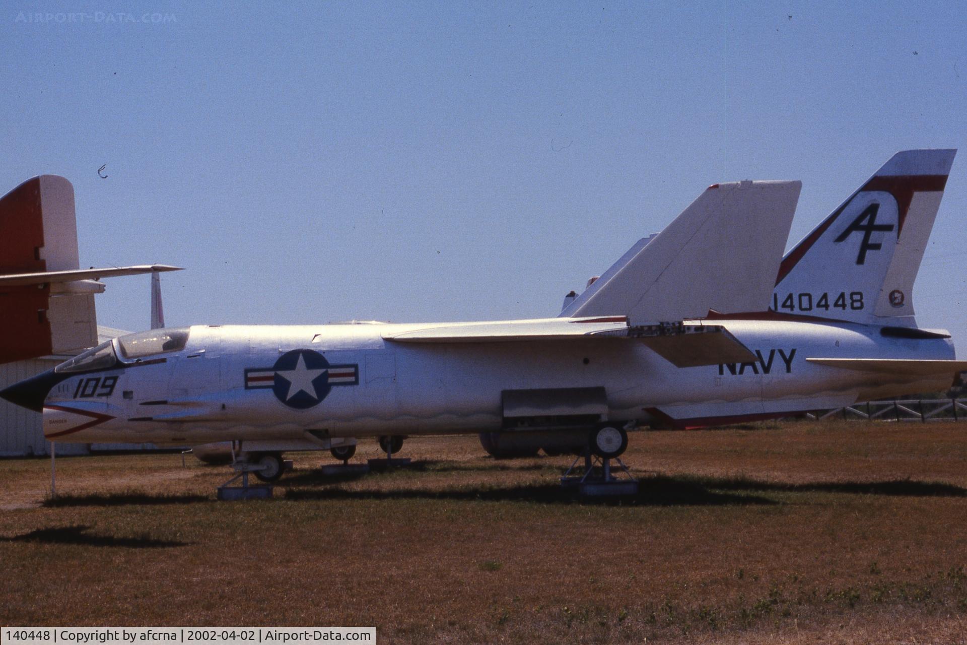 140448, Vought XF8U-1 C/N 0000, PATE MUSEUM, CRESSON, TX, PRIOR TO MUSEUM CLOSURE AND MOVEMENT OF A/C TO NEW HAMPSHIRE