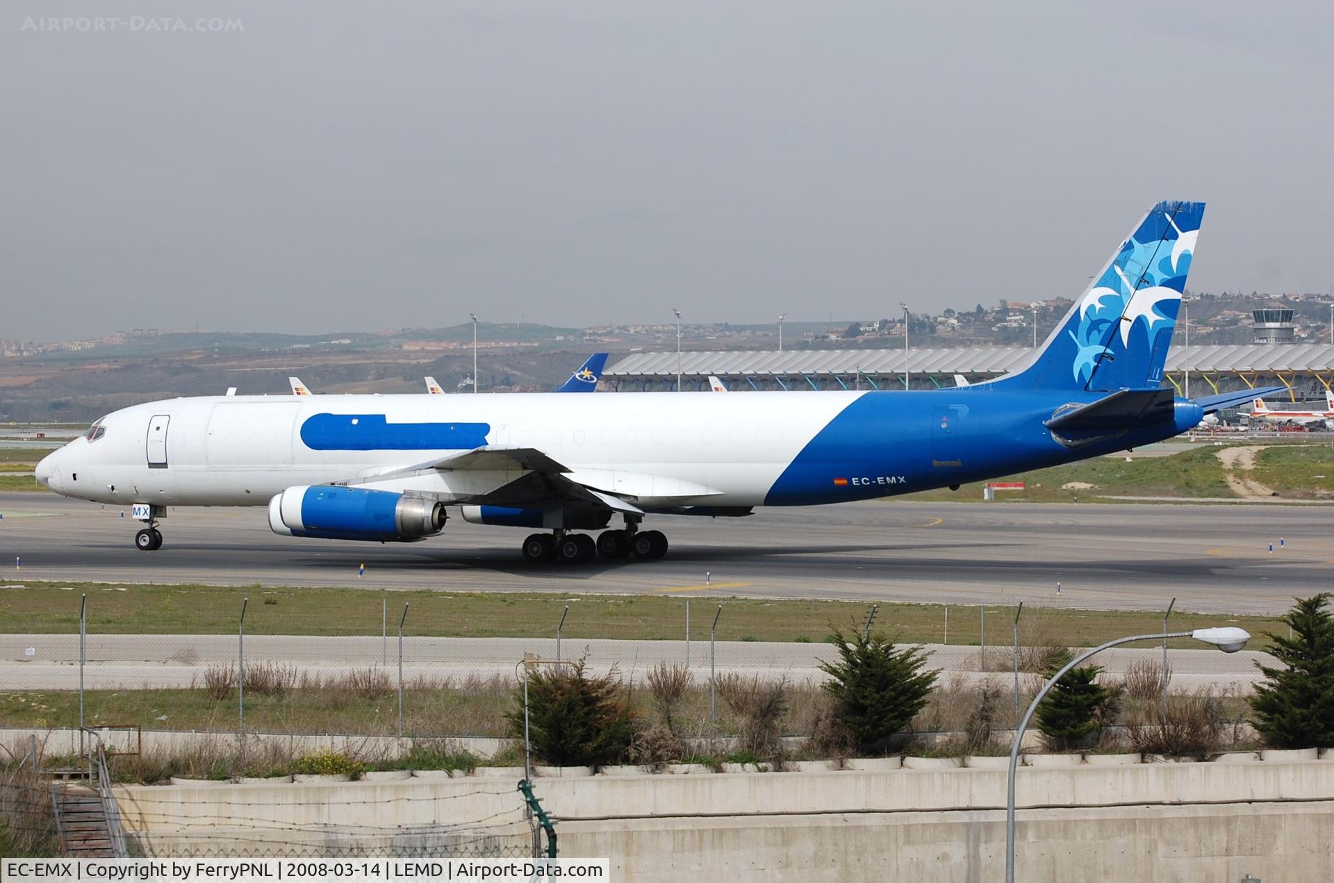EC-EMX, 1967 Douglas DC-8-62F C/N 45921/322, Cygnus DC8-62F departing for Chateauroux to be stored.