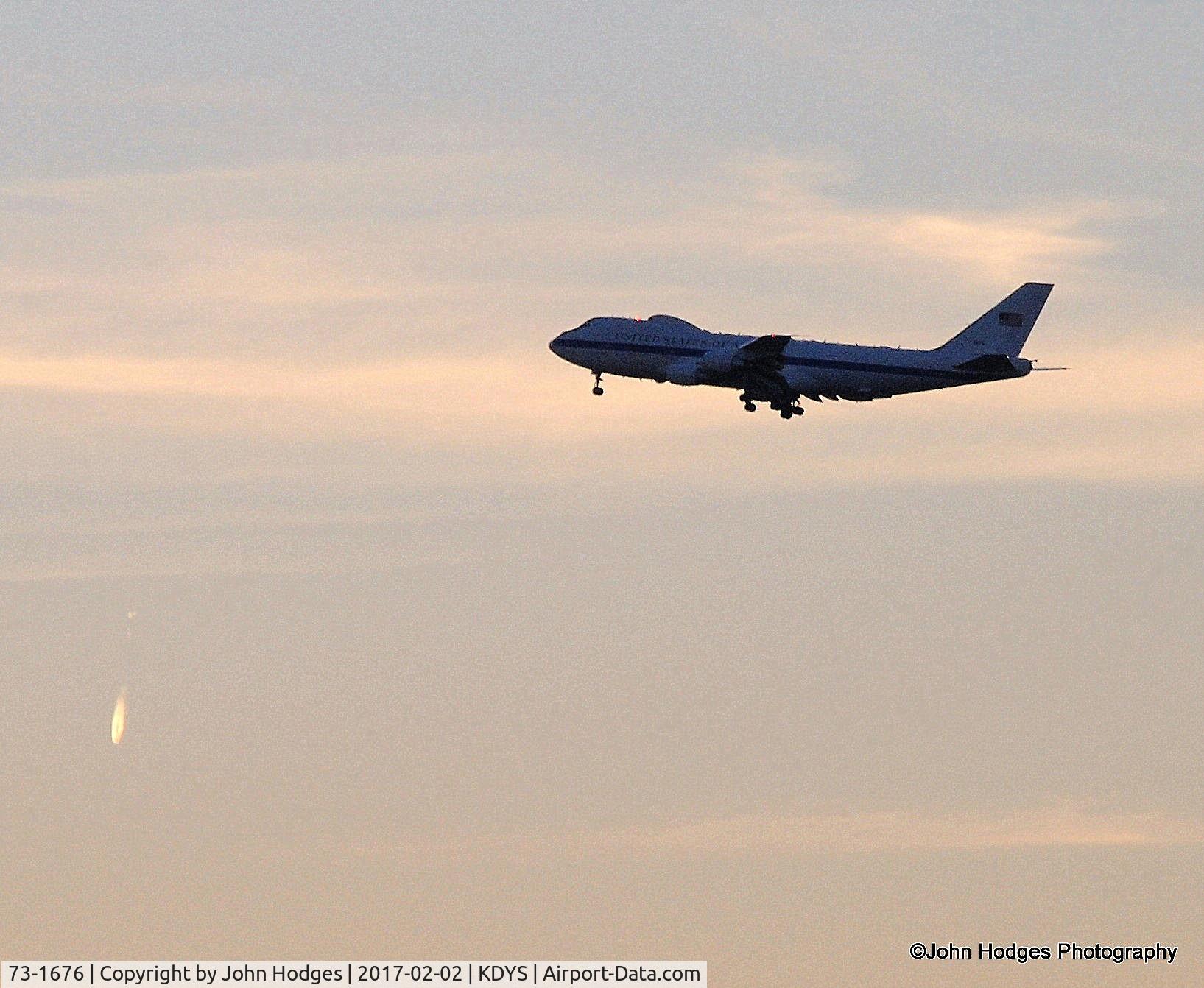73-1676, 1973 Boeing E-4B C/N 20682, Nightwatch Sunset
